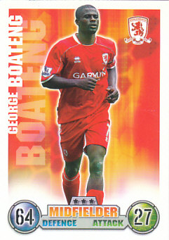 George Boateng Middlesbrough 2007/08 Topps Match Attax #202